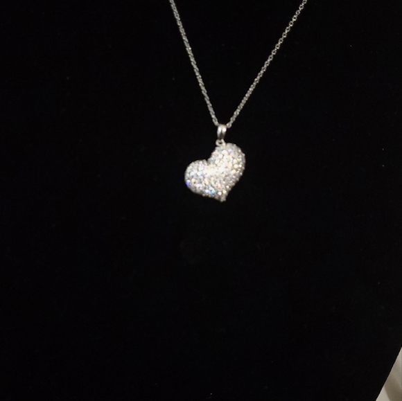 Dk 925 sterling heart with beautiful czs - Picture 2 of 15